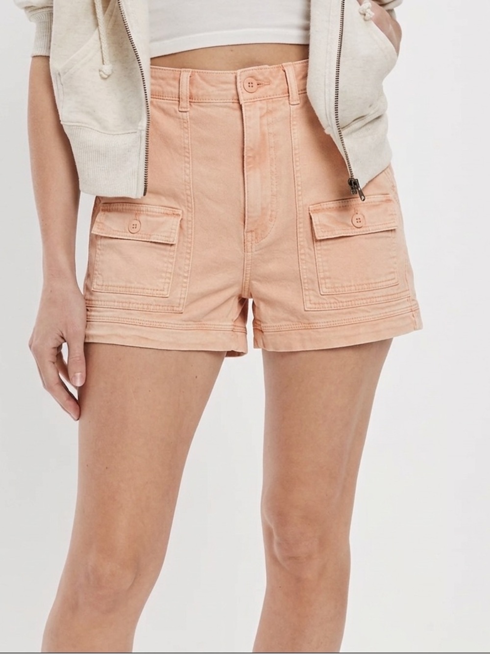 American Eagle Outfitters Peach Cargo Shorts